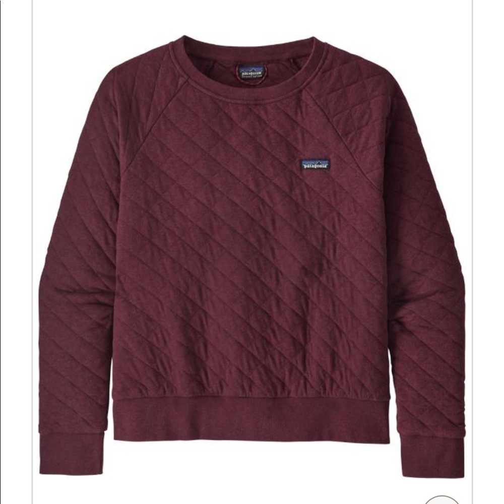 Patagonia Chicory Red Cotton Quilt Crew Neck
